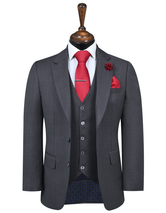 XAYWEAR™ Dark Grey Timeless Classic Fit Suit XY33