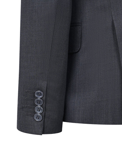 XAYWEAR™ Dark Grey Timeless Classic Fit Suit XY33