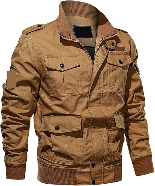 XAYWEAR™ Men's Autumn Casual Jacket – Multi-Pocket Utility Design  XY58