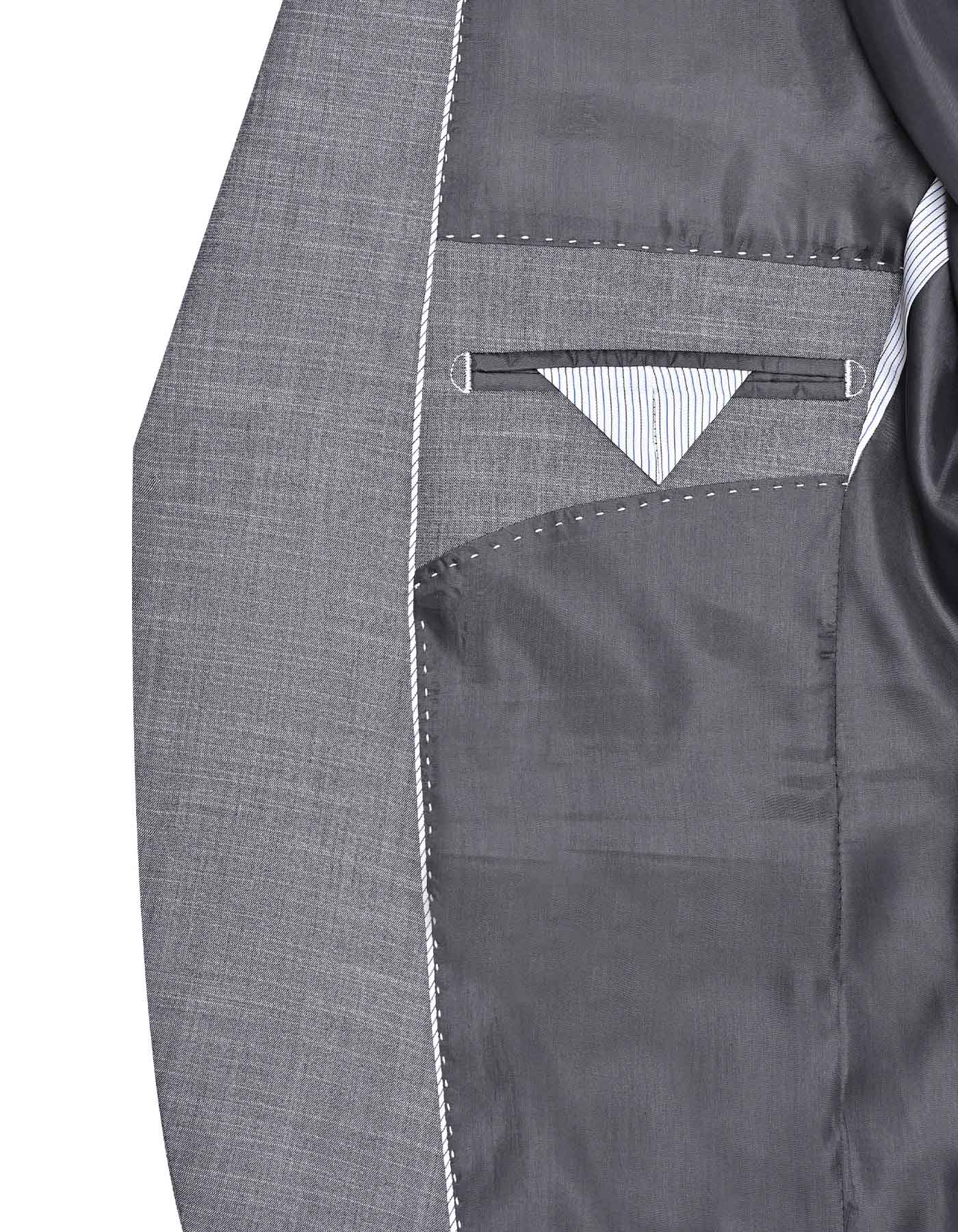 XAYWEAR™ Men's  Charcoal Texture Classic Fit Suit XY36