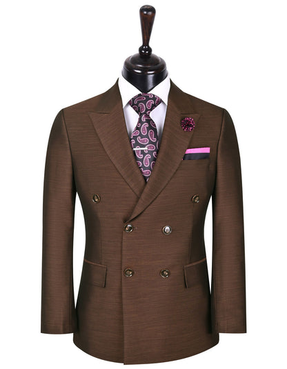 XAYWEAR™ Men's Chocolate Texture Classic Fit Suit XY40