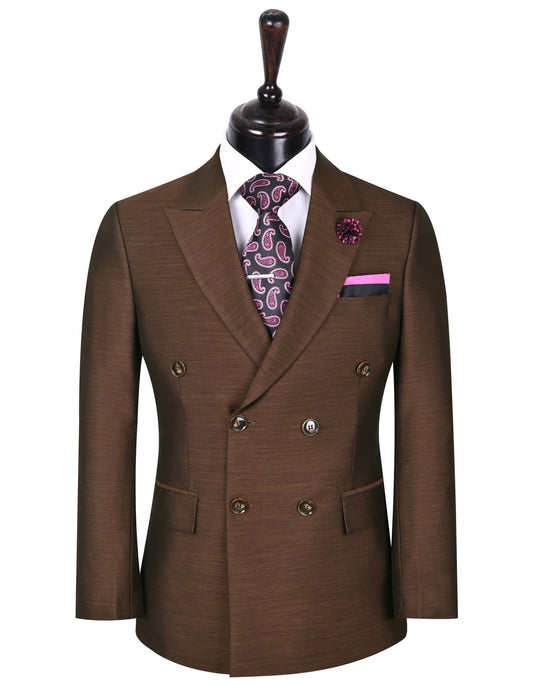 XAYWEAR™ Men's Chocolate Texture Classic Fit Suit XY40