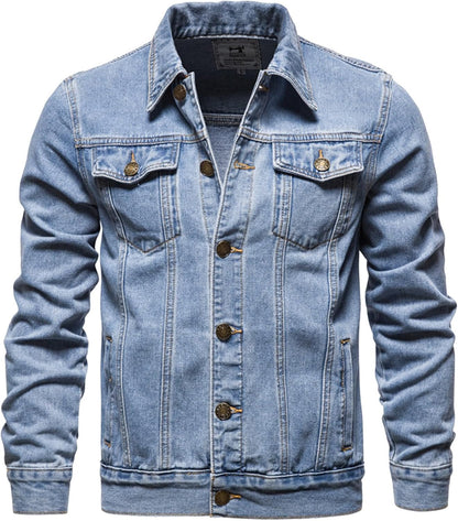 XAYWEAR™ Men's Denim Jacket - Classic Denim Wear  XY67